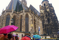 St Stephen's Cathedral on a wet day