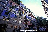 Hundertwasserhaus - nothing about these blocks are straight 