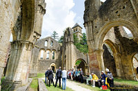 The very well-preserved Orval Abbey ruins
