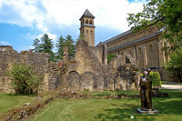 Orval ruins and Basilica