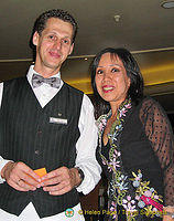 With Nicholai at the Season's Restaurant, Hilton Sofia
