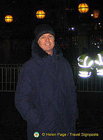 Tony, all rugged up for the cold