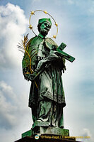 Statue of St. John of Nepomuk on Charles Bridge