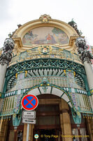 Decorative entrance of the Municipal House