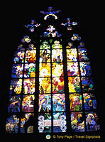 St Vitus Cathedral stained-glass window