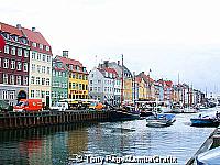 Nyhavn canal was dug 300 years ago to allow traders to bring their wares into the heart of the city. Copenhagen, Denmark