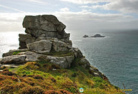 Beautiful rock structures are part of the Land's end landscape