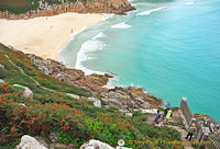 Porthcurno beaches are some of the finest in West Cornwall