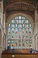 Stained glass window of St Mary's