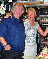Trish and Allan, owners of Admiral Benbow