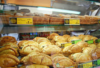 Nice choice of pasties from the Cornish Pasty Shop