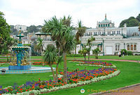 The Princess Gardens is a Victorian design with flower beds and the famous Torbay palms imported from New Zealand.