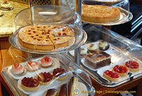 Some of the yummy cakes and pastries at Bettys
