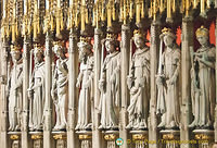 This exquisite Choir Screen has sculptures of 15 kings from William I to Henry VI