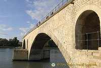 The surviving arches of Pont St-Bénézet