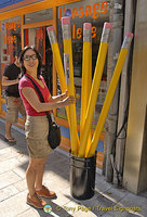 Giant pencils of Dijon