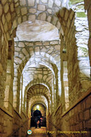 A graphic passageway in the Catacombes