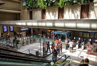 Gare du Nord metro turnstiles