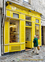 The Yellow Boutique at 27 rue des Rosiers is a patisserie and delicatessen