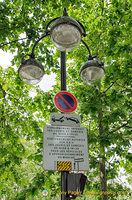 No parking except for authorized market vehicles