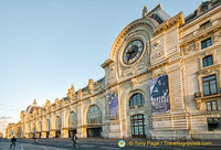 The Musée d'Orsay is housed in the old Gare d'Orsay building