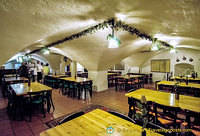 Klosterbräu vaulted cellar where their brewery festivals take place