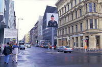 The former Checkpoint Charlie - American side