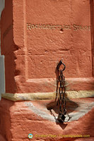 Hochgerictlige strafe - a medieval restraint in the Marktplatz used to humiliate the offender