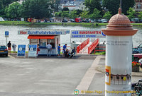 Ticket booth for Mosel River cruises