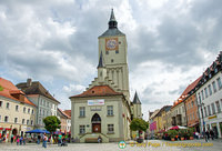 View of Deggendorf Old Town Hall from Oberer Stadtplatz