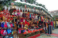 Winter accessories at this Striezelmarkt stall