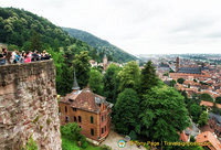 View of Heidelberg from the Castle terrace