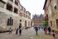 Path to the Heidelberg Castle inner courtyard