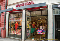 Wolle Rödel - a colourful wool shop at Hauptstrasse 99