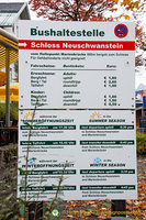 Bus fares to Schloss Neuschwanstein