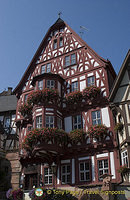 Sitting above the square is Miltenburg castle
