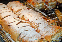 Apple strudel from the HB bakery