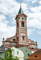 Tower of Pfarrkirche St Paul
