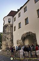 Porta Praetoria a reminder of the Roman settlement in Regensburg