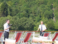 Our cruise photographer with Helmut the hotel manager [Rhine Castles - Rhine River Cruise - Germany]