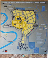 Map of Rothenburg walls walk