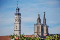 Town Hall tower and church spires
