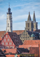 Town Hall tower and church spires