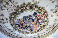 1598 ceiling with coat of arms