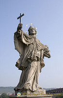 St John of Nepomuk - statues along Alte Mainbrucke