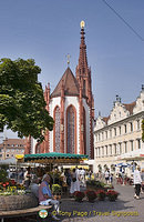St Mary's Church and the Falkenhaus on the Marktplatz