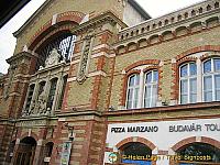 Front facade of the Great Market Hall in Budapest