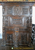 Oak cupboard dated 1570