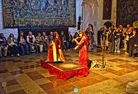 Medieval banquet music in the Great Hall
