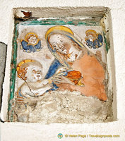 Religious image in the wall recess